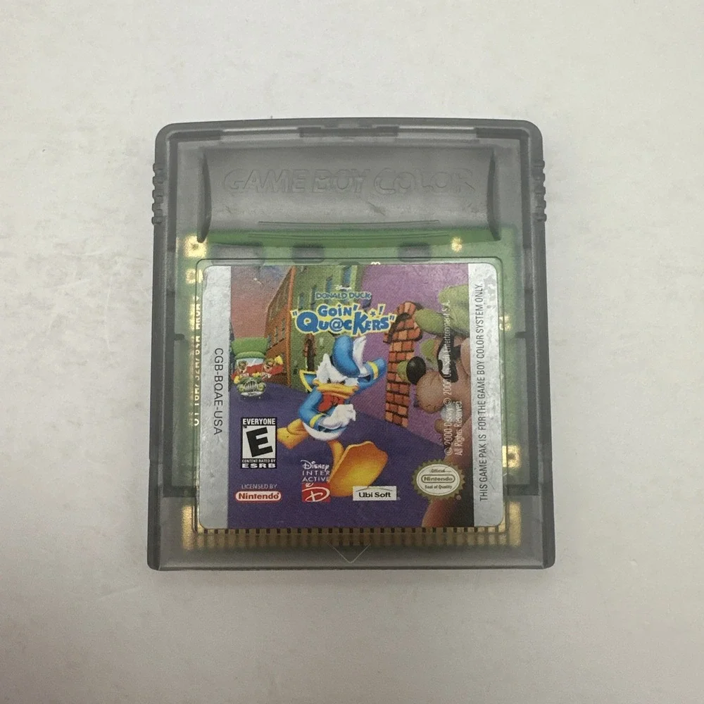 Disneys Donald Duck Goin Quackers Game Boy Color GBC Game Cartridge Disney VGC